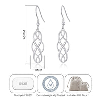 Sterling Silver Celtic Drop Earrings