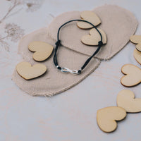 Sterling Silver Corded Infinity Bracelet