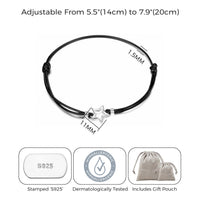 Sterling Silver Corded Star Bracelet