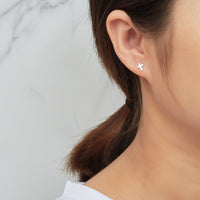 Sterling Silver Cross Earrings