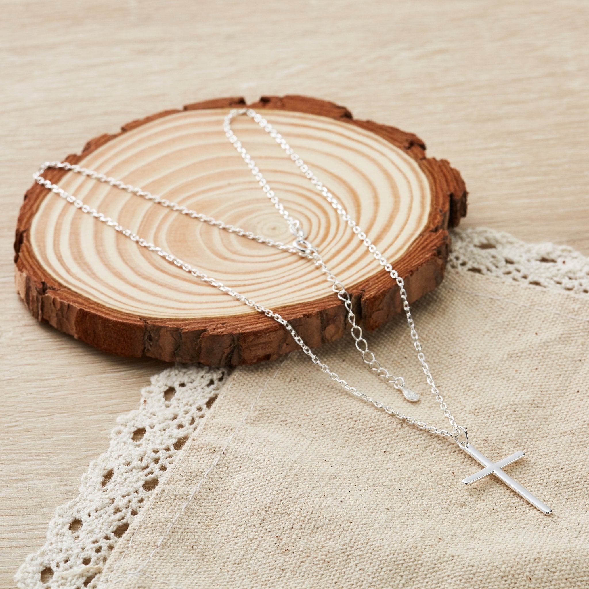 Sterling Silver Cross Pendant Necklace