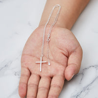 Sterling Silver Cross Pendant Necklace