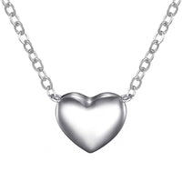 Sterling Silver Friendship Quote Heart Necklace