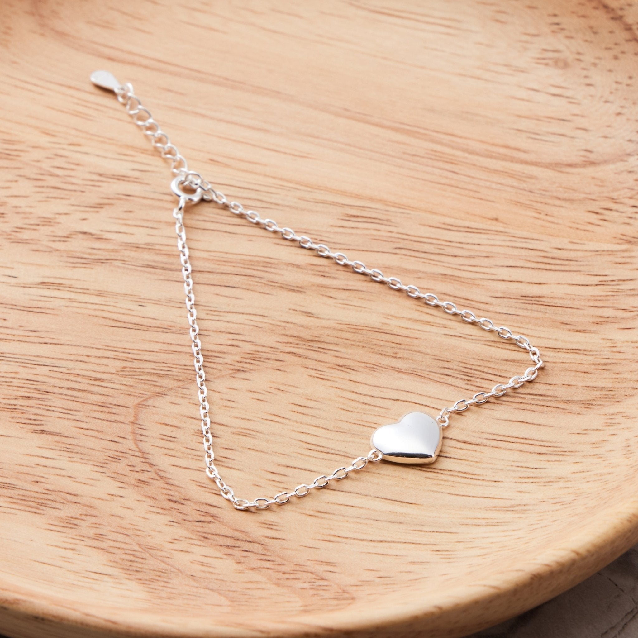 Sterling Silver Heart Bracelet