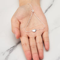 Sterling Silver Heart Bracelet