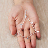 Sterling Silver Heart Charm Bracelet