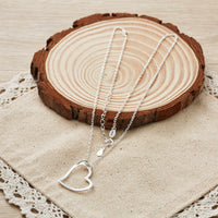 Sterling Silver Heart Pendant Necklace