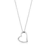 Sterling Silver Heart Pendant Necklace