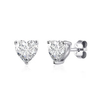 Sterling Silver I Couldn't Say I Do Without You Wedding Heart Earrings with Zircondia® Crystals
