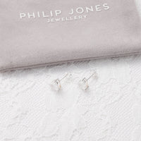 Sterling Silver I Couldn't Say I Do Without You Wedding Heart Earrings with Zircondia® Crystals