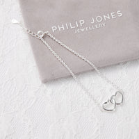 Sterling Silver I Couldn't Say I Do Without You Wedding Heart Link Bracelet