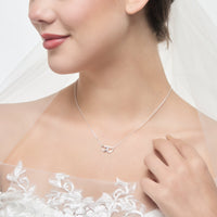 Sterling Silver I Couldn't Say I Do Without You Wedding Heart Link Necklace