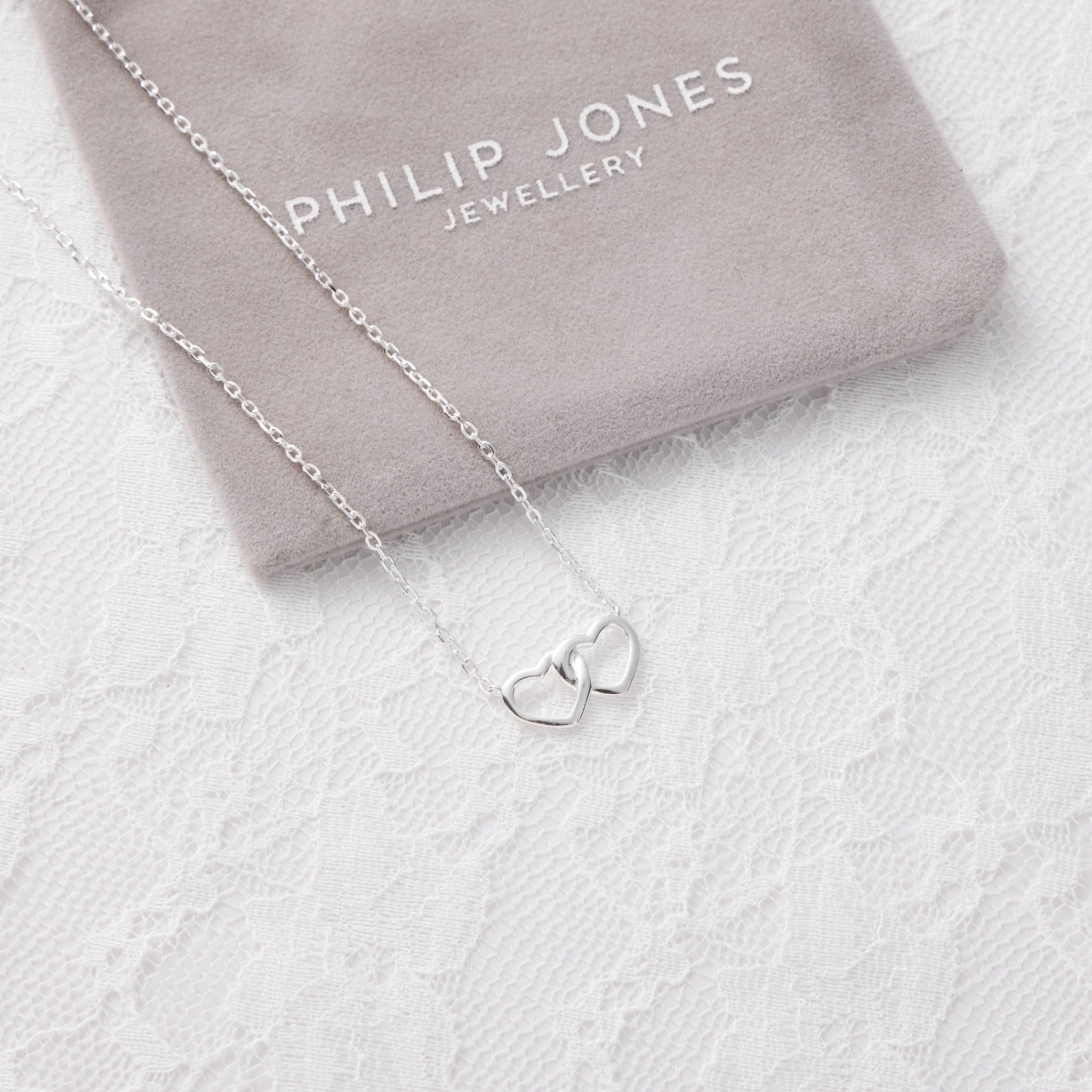 Sterling Silver I Couldn't Say I Do Without You Wedding Heart Link Necklace