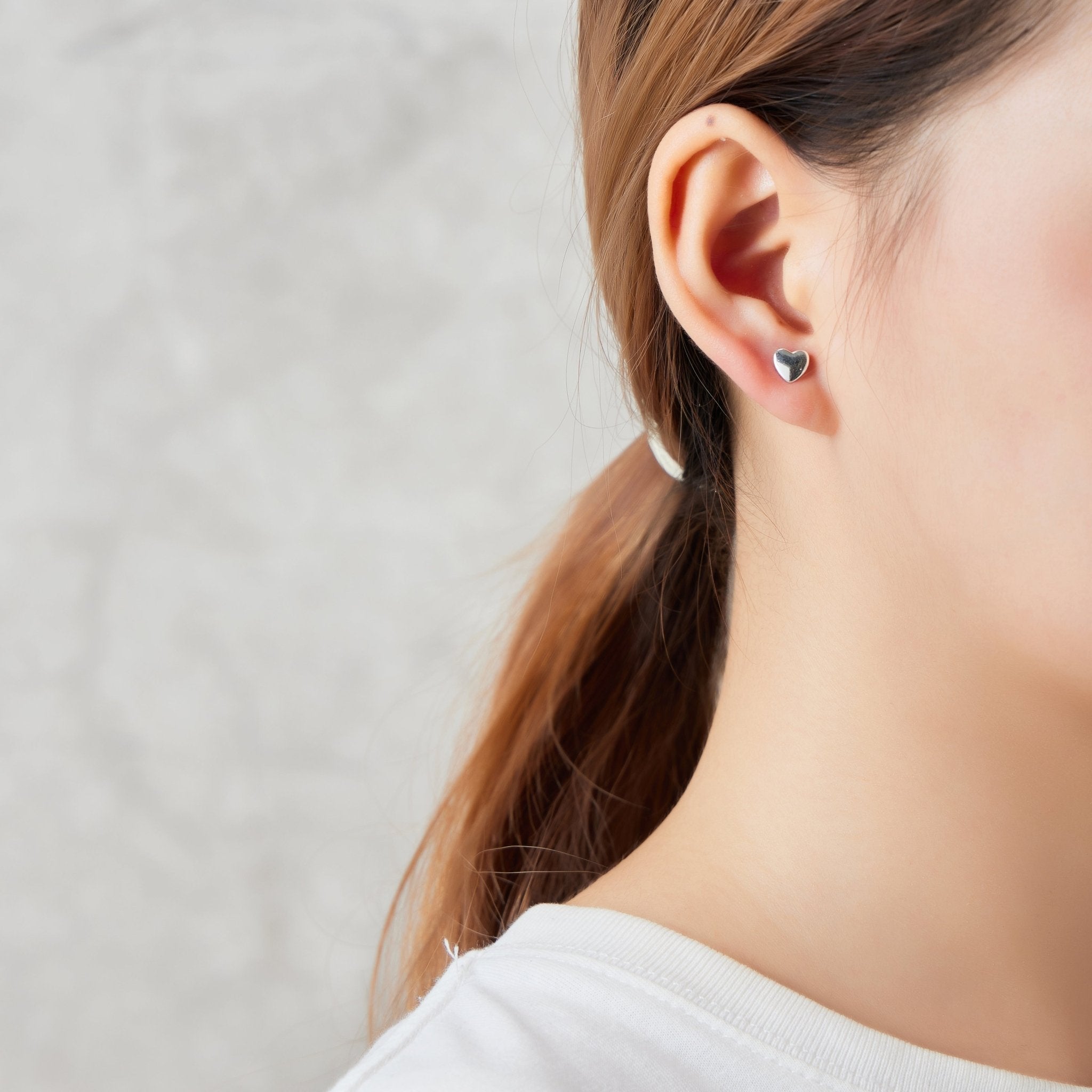 Sterling Silver I Couldn't Say I Do Without You Wedding Heart Stud Earrings