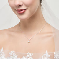Sterling Silver I Couldn't Say I Do Without You Wedding Pearl Necklace