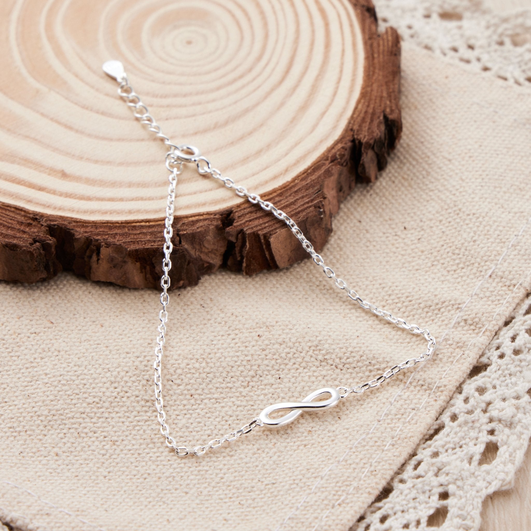 Sterling Silver Infinity Bracelet