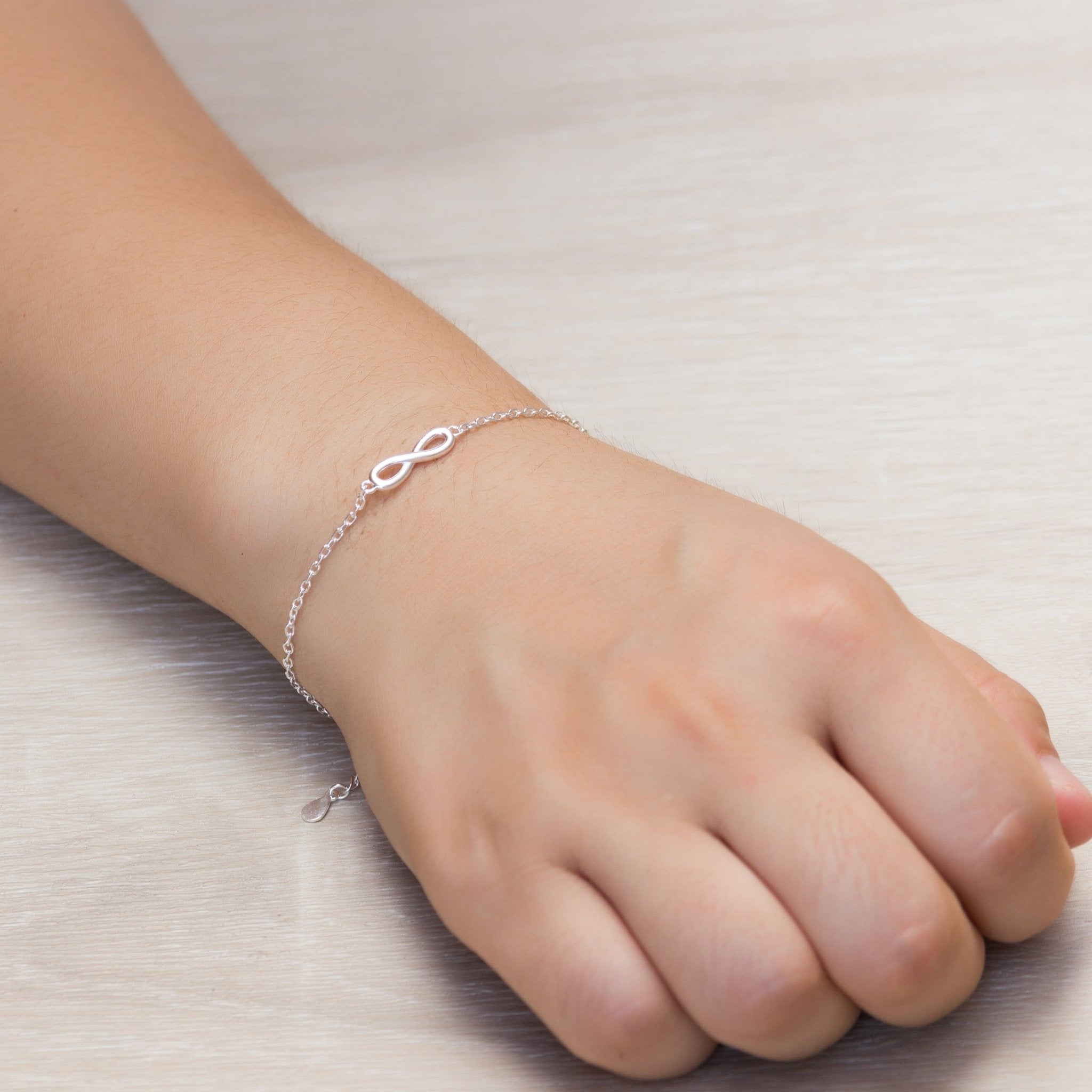 Sterling Silver Infinity Bracelet