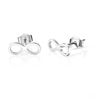 Sterling Silver Infinity Friendship Quote Earrings