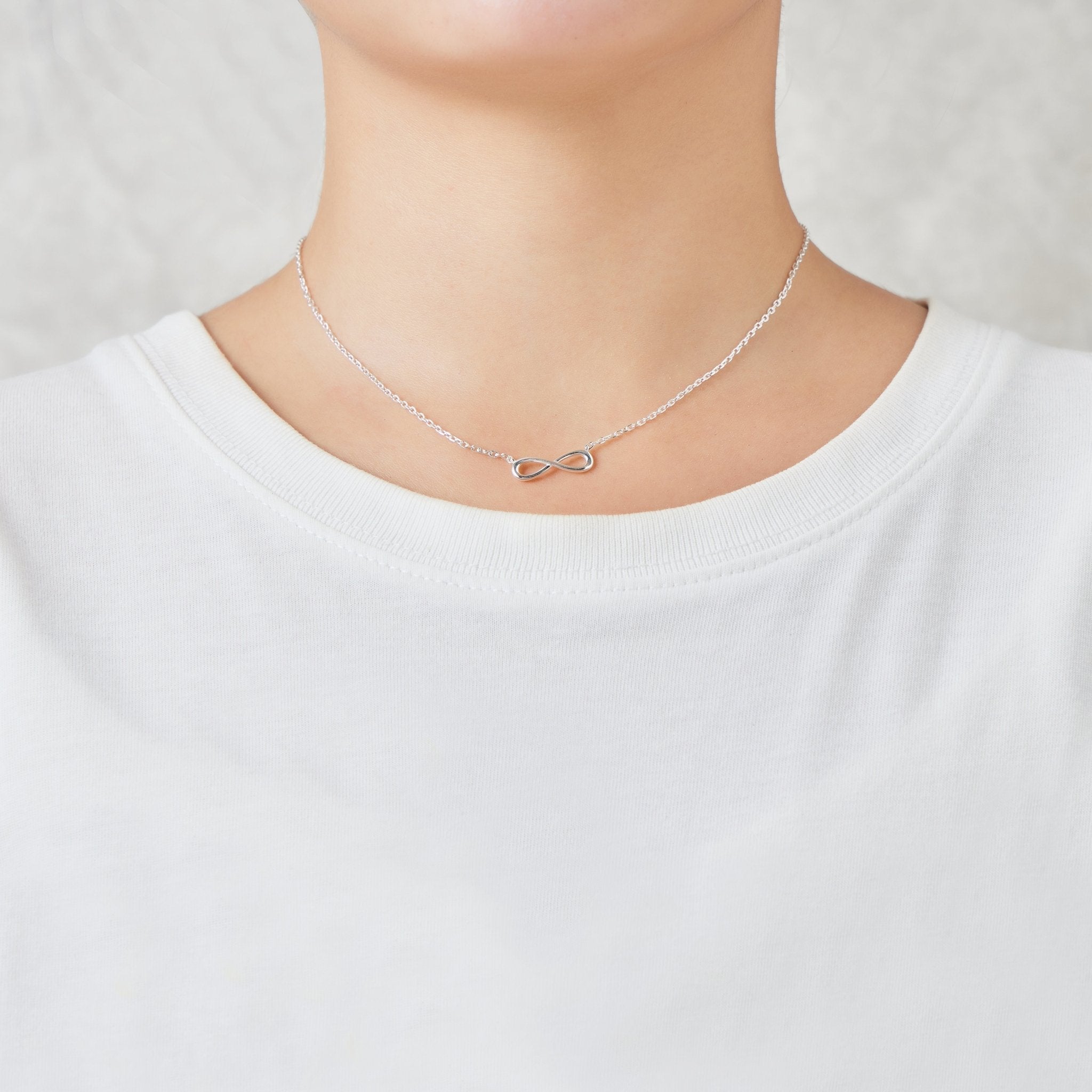 Sterling Silver Infinity Friendship Quote Set