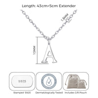 Sterling Silver Initial A Necklace