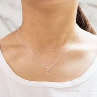 Sterling Silver Initial C Necklace