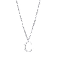 Sterling Silver Initial C Necklace