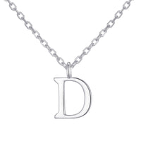 Sterling Silver Initial D Necklace