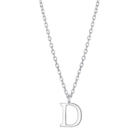 Sterling Silver Initial D Necklace