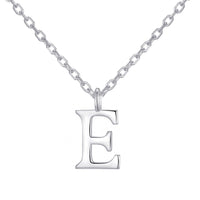 Sterling Silver Initial E Necklace