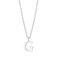 Sterling Silver Initial G Necklace