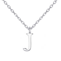 Sterling Silver Initial J Necklace