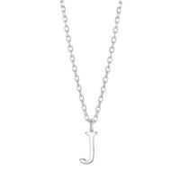 Sterling Silver Initial J Necklace