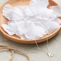 Sterling Silver Initial K Necklace