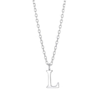 Sterling Silver Initial L Necklace