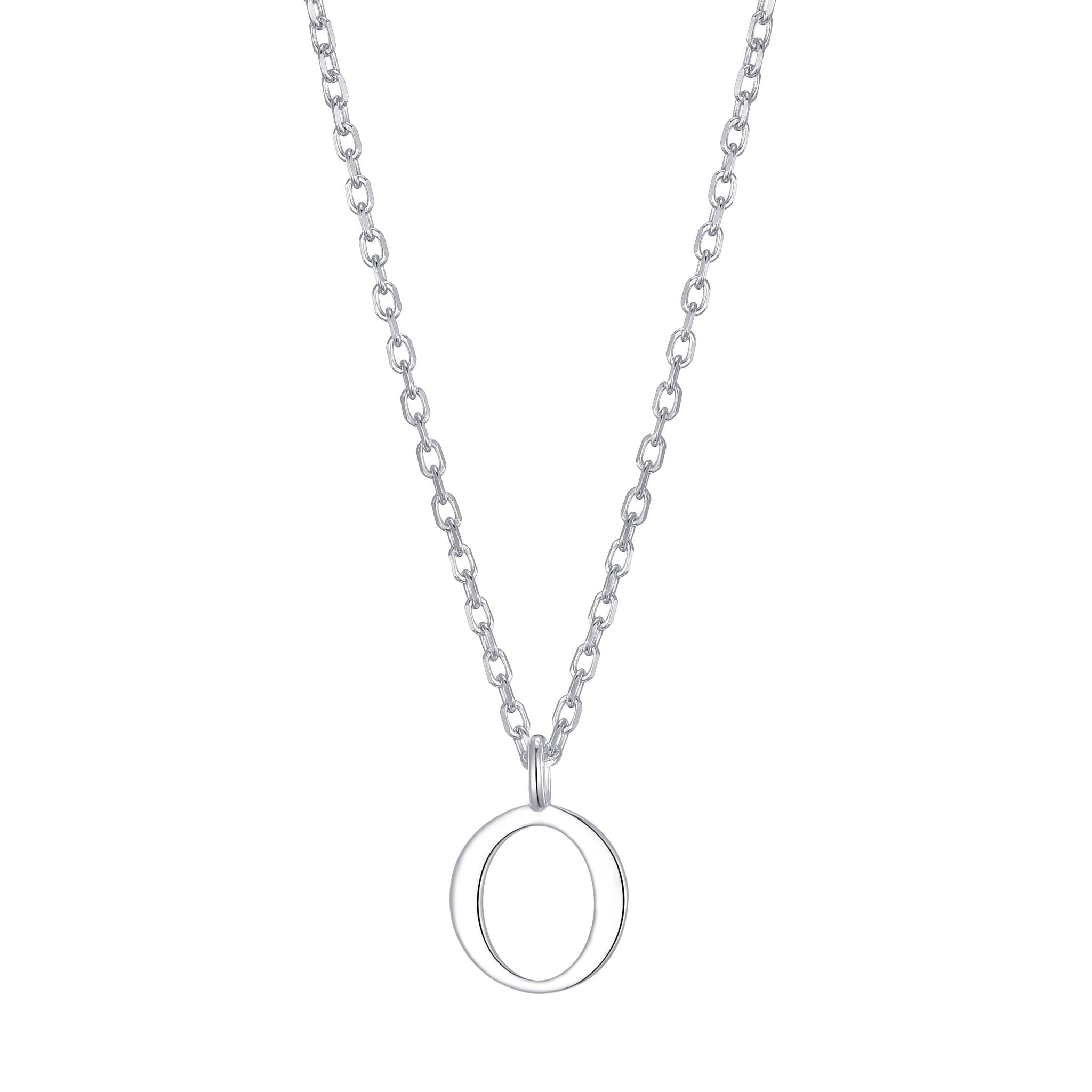 Sterling Silver Initial O Necklace