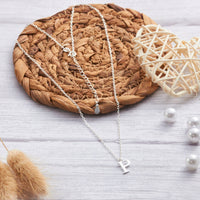 Sterling Silver Initial P Necklace