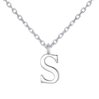 Sterling Silver Initial S Necklace