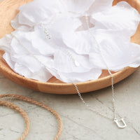 Sterling Silver Initial U Necklace