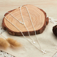 Sterling Silver Initial X Necklace