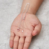 Sterling Silver October (Tourmaline) Birthstone Necklace Created with Zircondia® Crystals