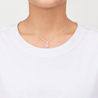 Sterling Silver Rose Quartz Gemstone Set