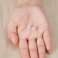 Sterling Silver Snowflake Earrings