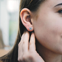 Sterling Silver Snowflake Earrings