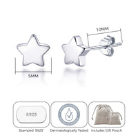 Sterling Silver Star Earrings