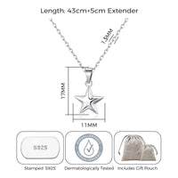 Sterling Silver Star Pendant Necklace