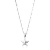 Sterling Silver Star Pendant Necklace