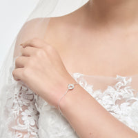 Sterling Silver Thank You for Helping us Tie The Knot Wedding Bracelet