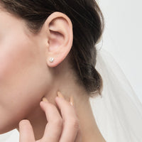 Sterling Silver Thank You for Helping us Tie The Knot Wedding Earrings