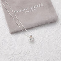 Sterling Silver Thank You for Helping us Tie The Knot Wedding Necklace