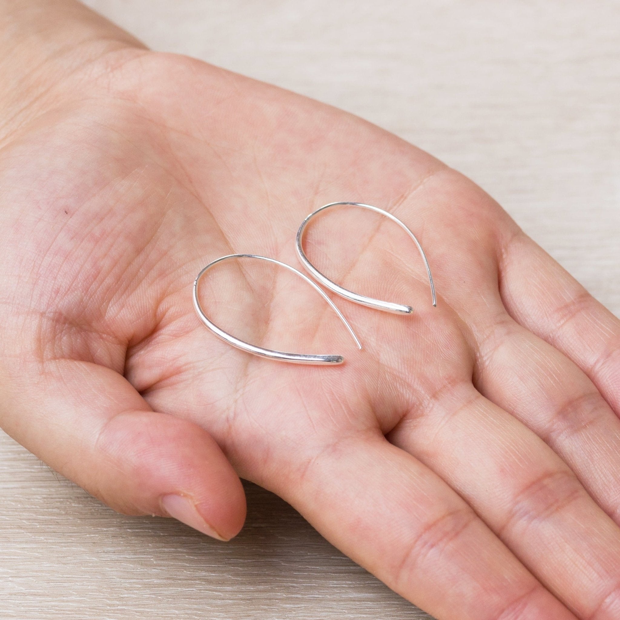 Sterling Silver Thread Earrings
